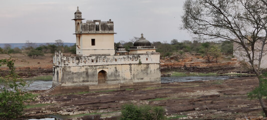 Fototapeta na wymiar Picture of Padmini Palace at Chittorgarh Fort shot during daylight