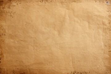 Old paper background. Horizontal antique parchment texture. Brown canvas generated by AI