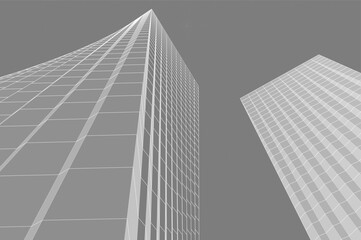 Fototapeta premium skyscrapers in the city