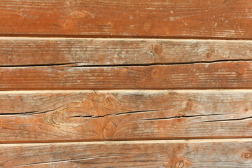 An aged hardwood wall background. Wooden texture of a natural tree. - 642069223