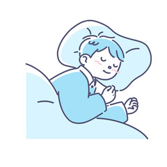 すやすやと眠っている子供