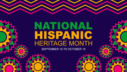 Hispanic heritage month, vector illustrator for banners, posters and greeting cards