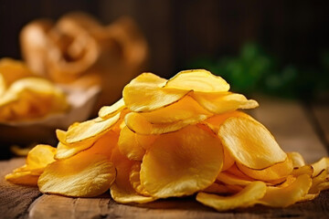 Potato Chips Close-Up