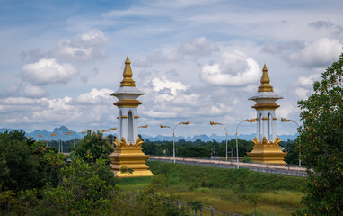 The Third Thai–Lao Friendship Bridge over the Mekong River connecting Nakhon Phanom Province in Thailand with Thakhek, Khammouane Province in Lao