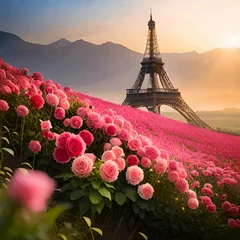 Zelfklevend Fotobehang Eiffel tower © Alishba
