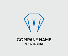 M font for diamond store logo