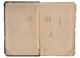 Vintage empty background of old book spread paper texture