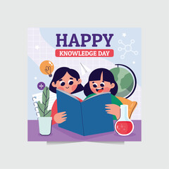 knowledge day vector illustration