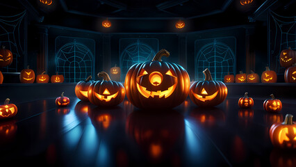 Fototapeta na wymiar Fun Halloween theme high quality background for presentation banners.