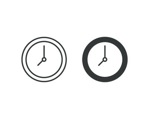 A watch icon vector illustration. Clock on isolated background. Time sign concept.