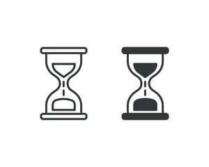 Hourglass icon vector illustration. Sandglass on isolated background. Time sign concept.