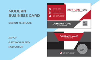 Rad and black business card 