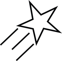 Star line icon. simple illustration. Editable stroke