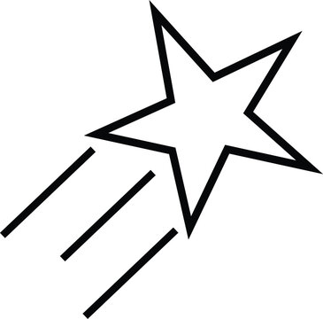 Star line icon. simple illustration. Editable stroke