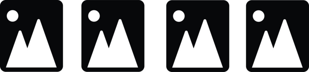 Picture vector icon. Picture icons set. 