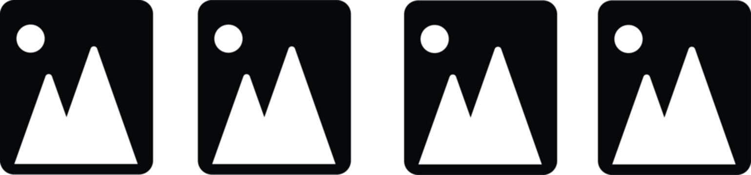 Picture vector icon. Picture icons set. 