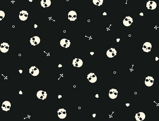Halloween skull background
