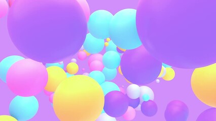 colorful bouncing balls3d colorful bouncing balls animation. - Powered by Adobe