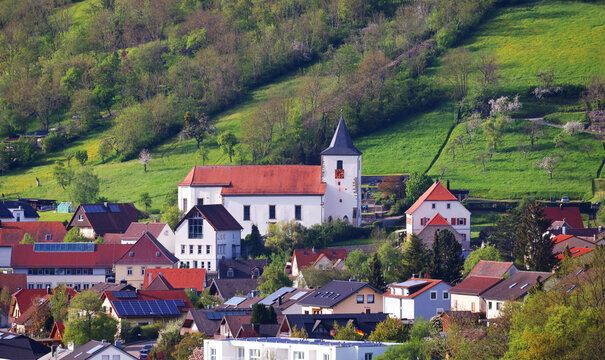 Mulfingen Community i the beautiful Landscape in Hohenlohe, Baden-Württemberg, Germany, Europe