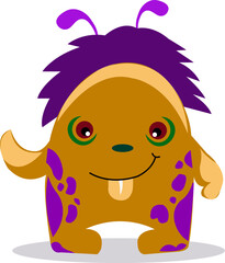 Cute Monster Vector Cartoon Design for design aliment 