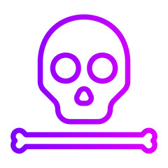crossbone gradient icon