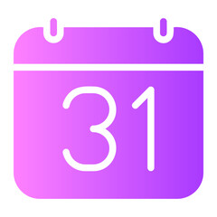 calendar gradient icon