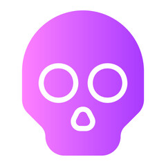 skull gradient icon