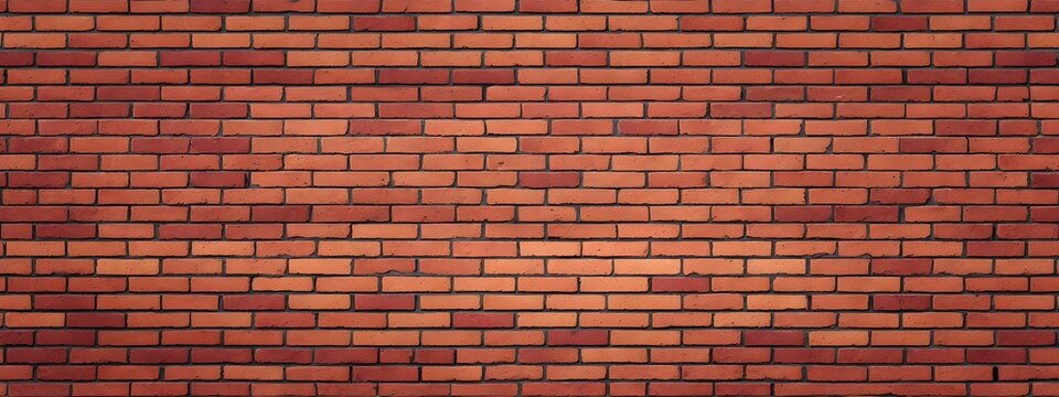 Red brick background pattern. Brickwork. Background of red bricks.