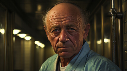 Portrait of elderly doctor.