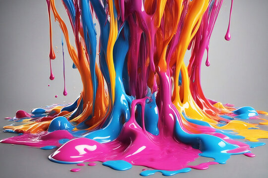 Colorful Paint Splashes