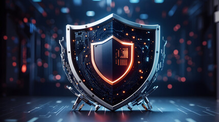 Cyber ​​security and data protection, internet network security, protect business and financial transaction data from cyber attack, user private data security encryption