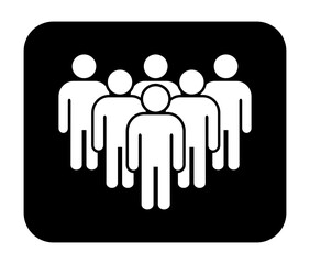Symbol, ikona ludzi. Plik wektorowy.