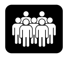 Symbol, ikona ludzi. Plik wektorowy.