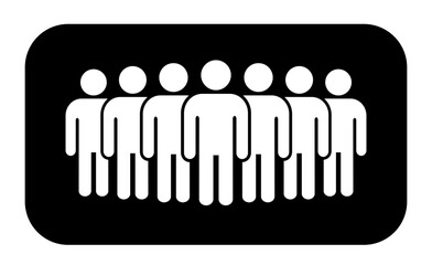 Symbol, ikona ludzi. Plik wektorowy.
