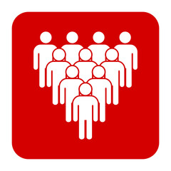 Symbol, ikona ludzi. Plik wektorowy.