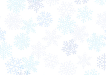 雪の結晶・スノーフレークの背景テクスチャ／冬・クリスマス