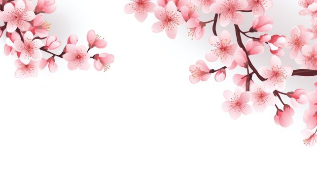 design template of cherry blossoms