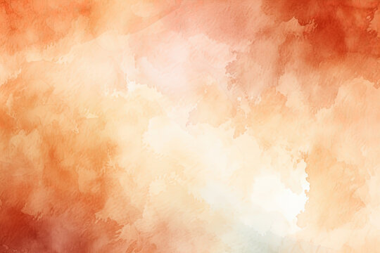 Warm auburn watercolor strokes for abstract art