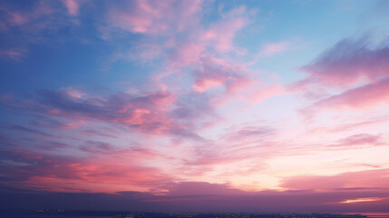 sunset sky with clouds