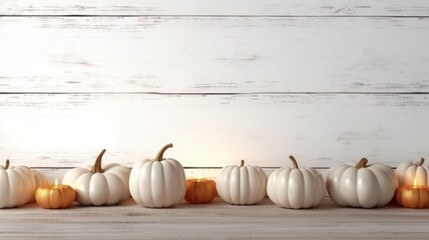 Pumpkin decoration with empty background 