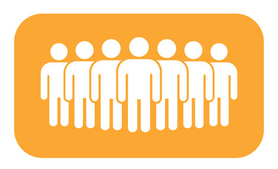 Symbol, ikona ludzi. Plik wektorowy.