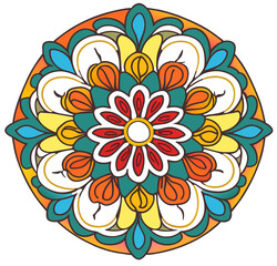 mandala abstract floral background