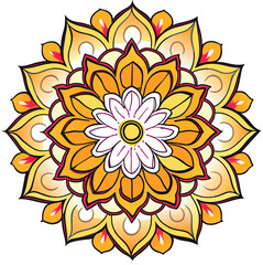 mandala abstract floral background