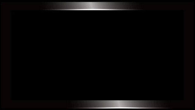 soft shiny silver animated border frame