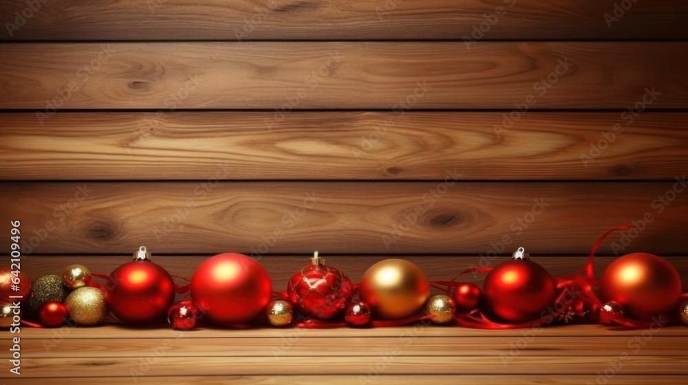 Poster empty brown wooden floor or wood board table with blurred abstract night light bokeh background, cop