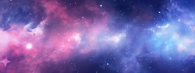 Nebula and galaxies in space. Abstract cosmos background, space background with nebula and stars