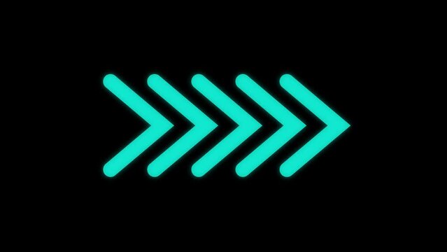 Animation of arrows with optional mattes. Blinking arrow navigation. Abstract new arrow loading animation background. e_790