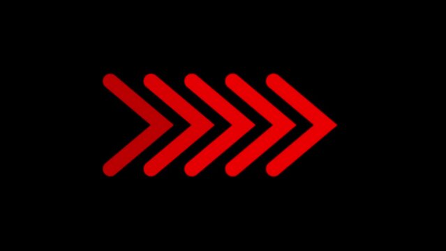 Animation of arrows with optional mattes. Blinking arrow navigation. Abstract new arrow loading animation background. e_793