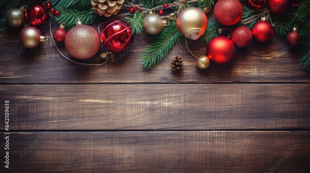 Poster empty brown wooden floor or wood board table with blurred abstract night light bokeh background, cop