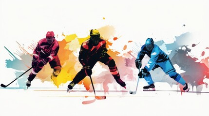 design template for ice hockey sports